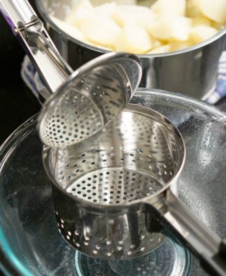 Endurance 18/0 Stainless Steel and Santoprene 14x5x6" Jumbo Potato Ricer