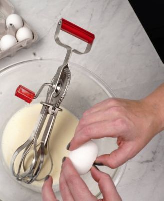 Endurance Stainless Steel Acrylic 13x5x4" Red Antique Egg Beater - Red 13x5x4"