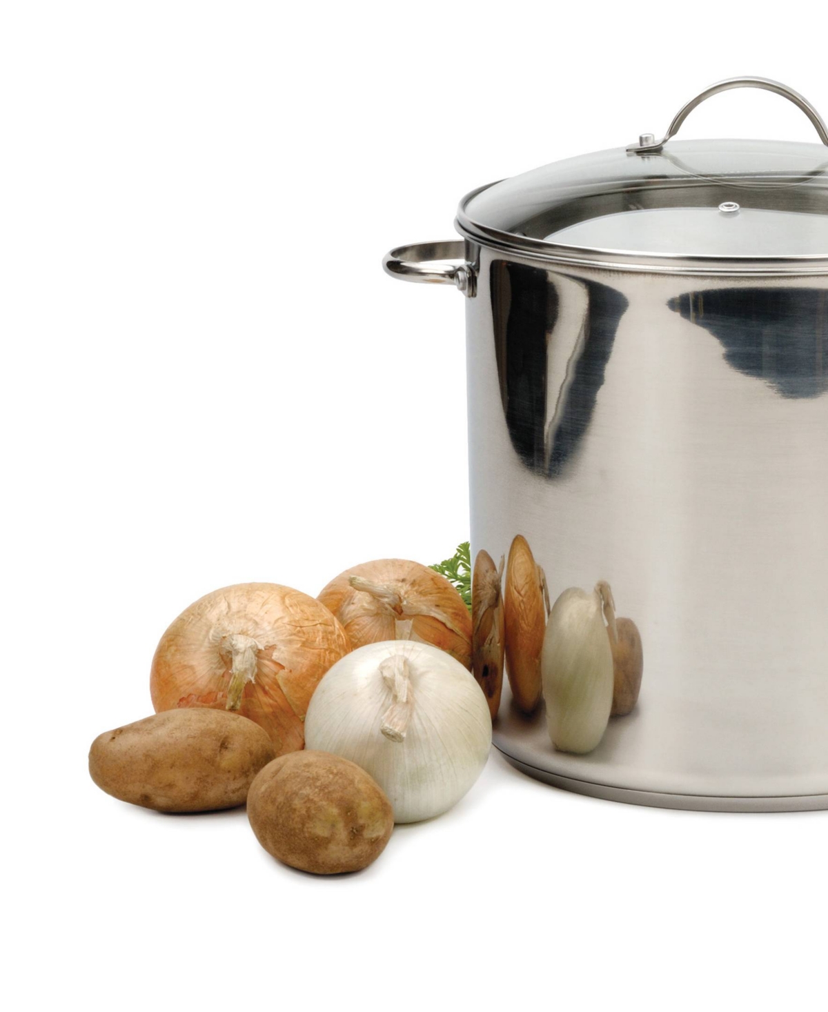 Shop Rsvp International Endurance Stainless Steel 8 Qt Stock Pot In Gray