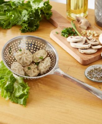 Endurance Stainless Steel 14"x6"x3" Pierced Pasta Scoop