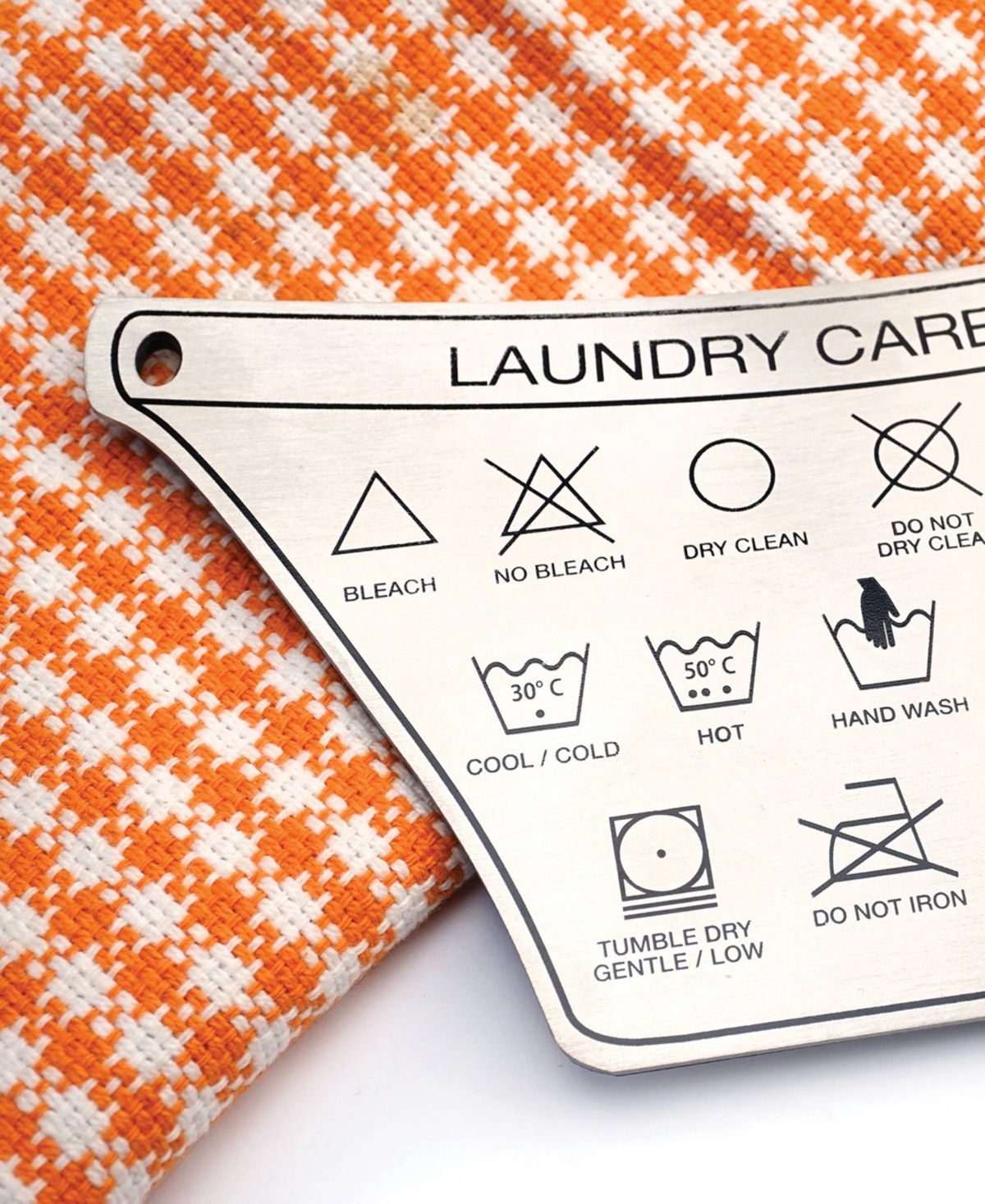 Rsvp International Endurance Stainless Steel 5.75 X 3.25 Laundry Magnet In Gray