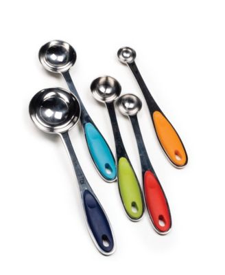 Endurance Stainless Steel 5 Piece Measuring Spoon Set - Color Handles
