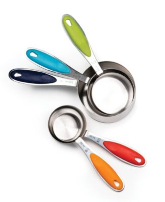 Endurance Stainless Steel 5 Piece Measuring Cup Set - Color Handles