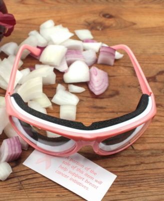Plastic 5.5" x 6.5" x 1.5" Onion Goggles - Pink Frame