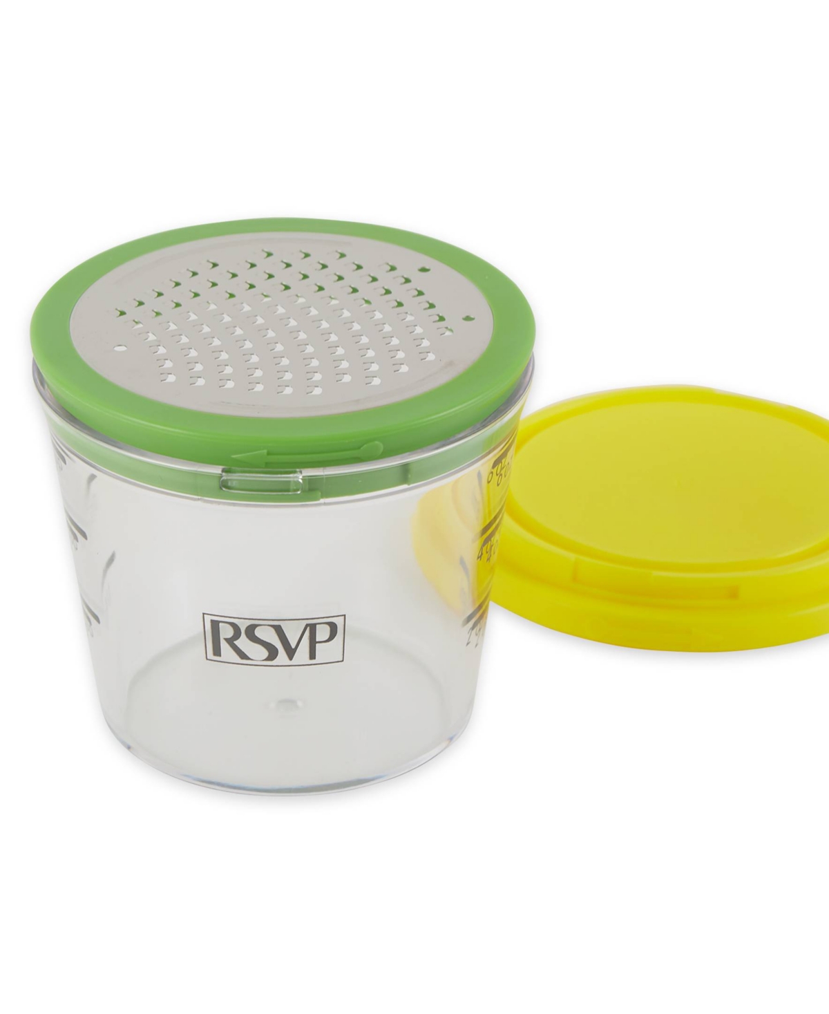 Rsvp International Stainless Steel 6 Ounce Citrus Keeper Zester In Yellow
