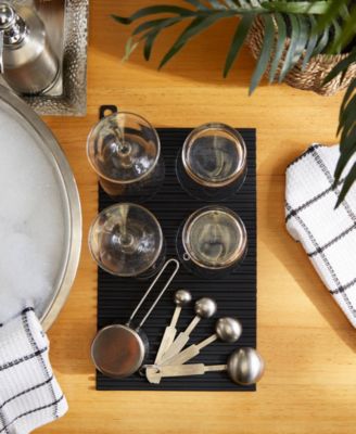 Silicone 12x7" Black Sink Mat/Hot pad