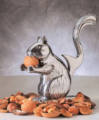 Cast Aluminum 9x5x2" Nutty Squirrel Nutcracker