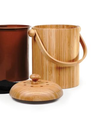 Endurance Wood 3.25 Quart Compost Pail Set