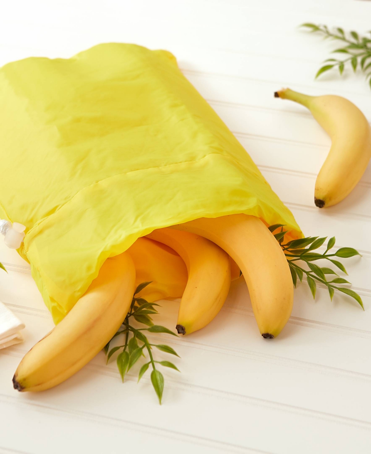 Shop Rsvp International Nylon 12x14" Banana Bag In Yellow