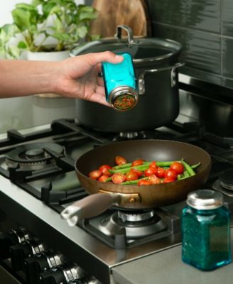 Retro Glass Turquoise 2 Piece 8 Ounce Retro Style Salt Pepper Set