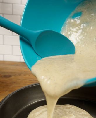 Silicone Coated Steel 11" x 2.25" Ela Series Turquoise Spoon