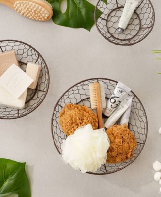 Chicken Wire 3 Tier Bronze Hanging Basket