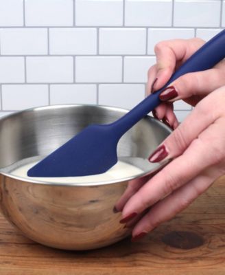 Silicone Coated Steel 11" Ela Series Blue Spatula