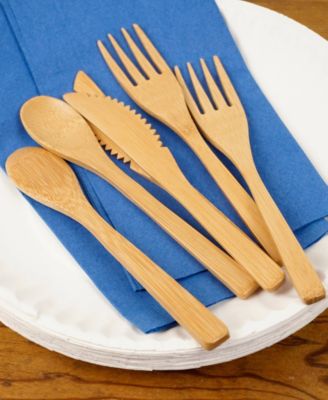 Wood 12 Piece 6.75"Fork Set