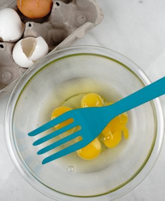 Silicone Coated Steel 11" x 2.25" Ela Series Turquoise Fork