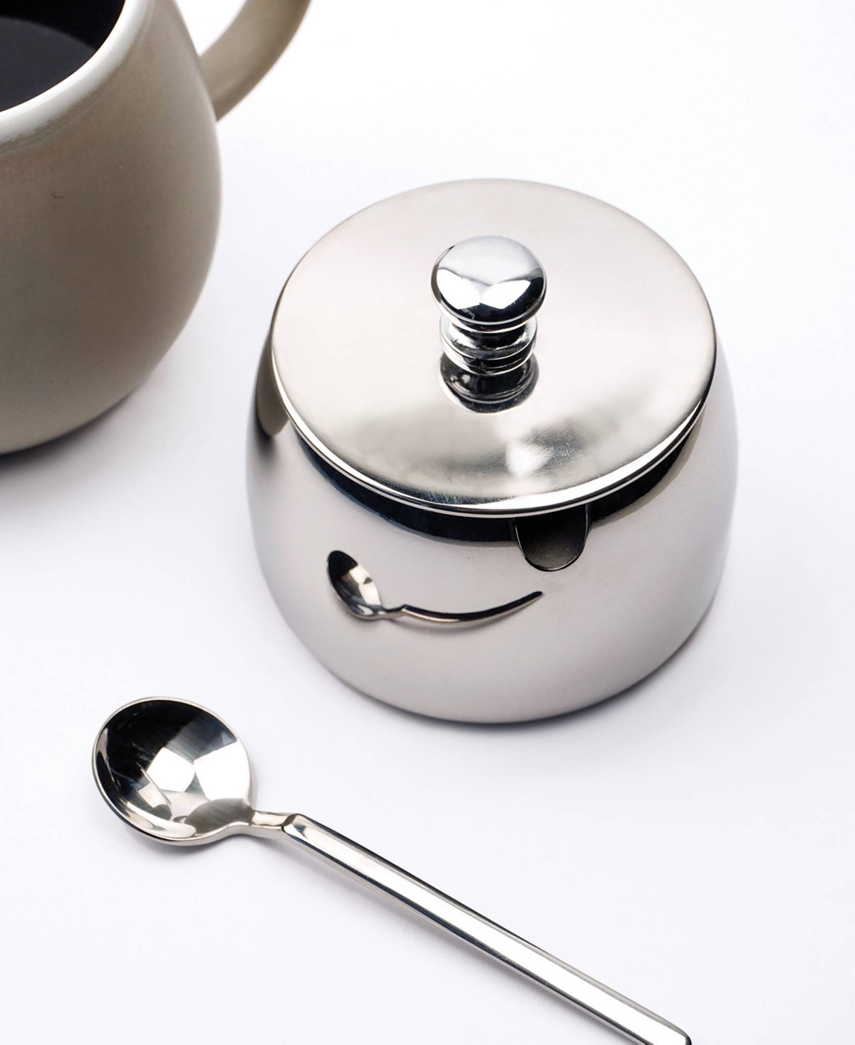 Rsvp International Endurance 18/8 Stainless Steel 8 Ounce Sugar Bowl Spoon In Silver