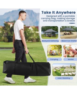 10 x 20 FT Pop-up Canopy UPF50+ Sun Protection Tent with Carrying Bag