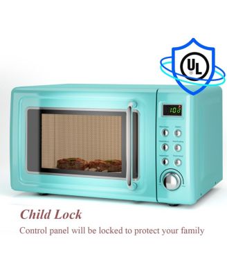 0.7Cu.ft 700W LED Retro Countertop Microwave Oven