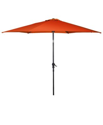 10FT Patio Umbrella Sunshade Market Steel Tilt W/ Crank Outdoor Yard Garden