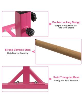 Kids Gymnastics Parallel Bars Double Horizontal Bars Adjustable