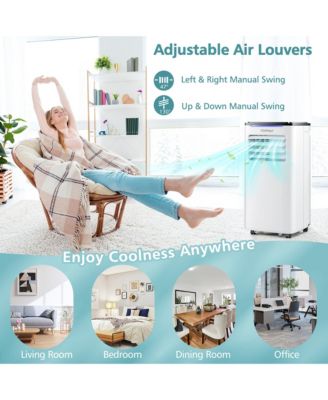 7100 BTU (10000 BTU ASHRAE) Portable Air Conditioner 3-in-1 AC Unit w/ Cool Dehum Fan Sleep Mode