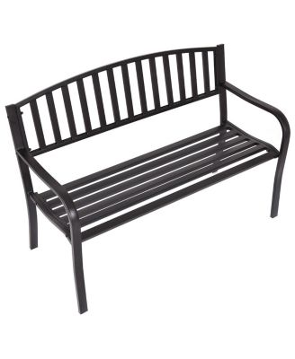 50'' Patio Garden Bench Park Yard Outdoor Furniture Loveseats