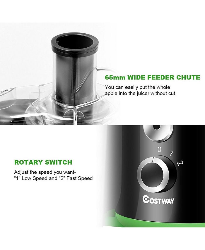 Costway Electric Juicer Wide Mouth Fruit & Vegetable Centrifugal Juice