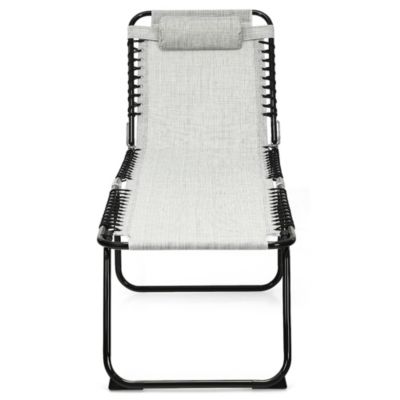 Folding Beach Lounge Chair Heightening Design Patio Lounger