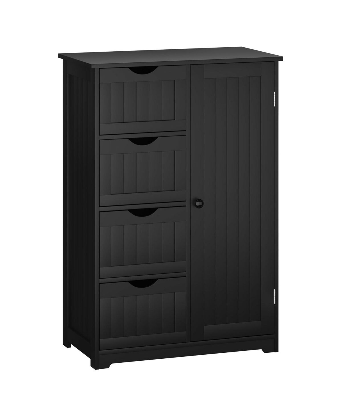 Costway 4 Drawer Freestanding Bathroom Floor Cabinet Adjustable Storage Cupboard