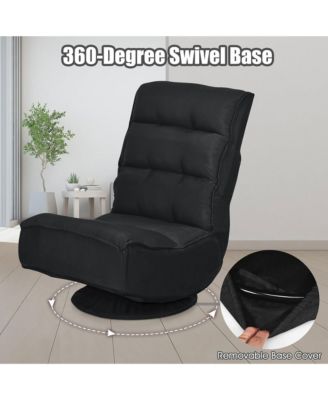 one pack Linen Gaming Chair Fabric 6-Position Folding Lazy Sofa chair