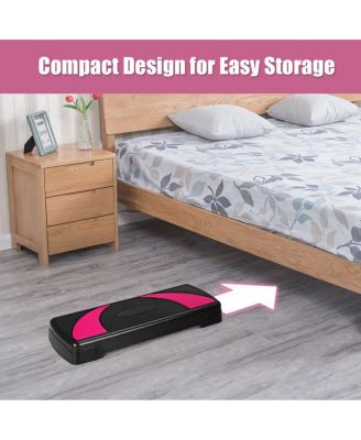 31'' Aerobic Exercise Stepper Cardio Trainer W/Riser Adjustable