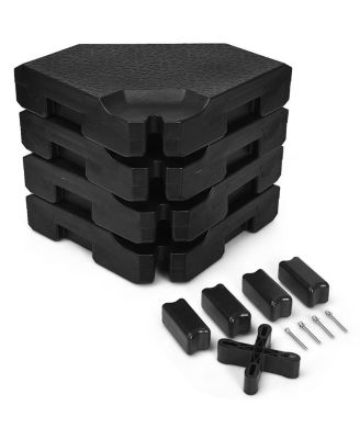 4PCS Patio Cantilever Offset Umbrella Weights Base Plate Set