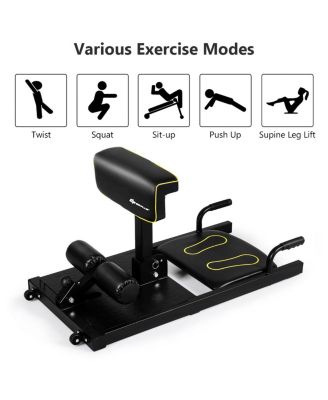 8-in-1 Multifunction Squat Machine Deep Sissy Squat Home Gym