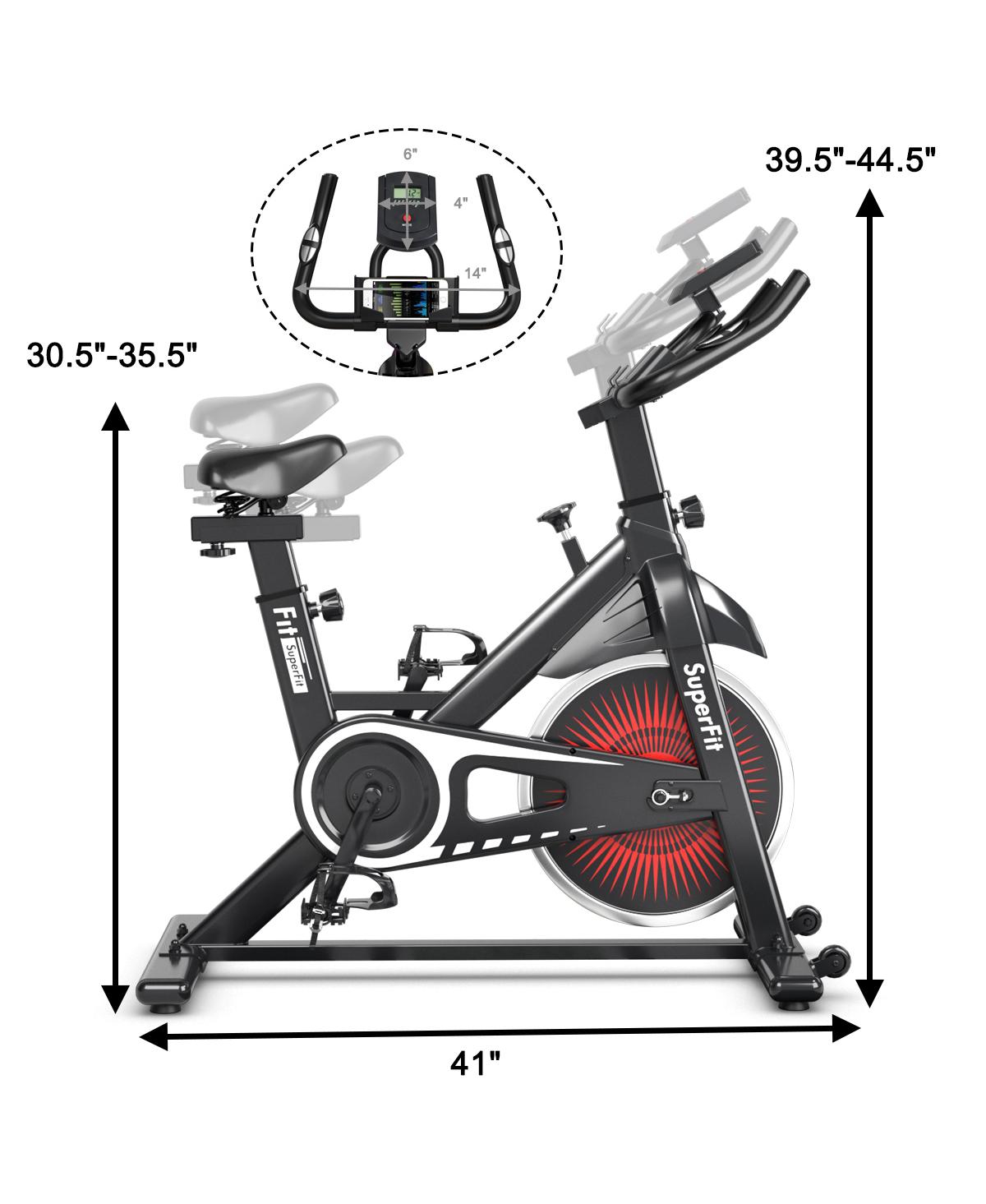Costway Indoor Cycling Stationary Bike Silent Belt Drive Adjustable