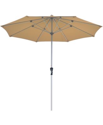 9' Patio Market Umbrella Table Aluminum Crank