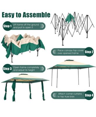 13'x13' Gazebo Canopy Shelter Awning Tent Patio Garden