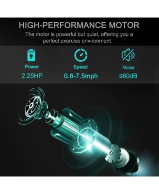 2.25HP Electric Running Machine Treadmill Bluetooth Speaker