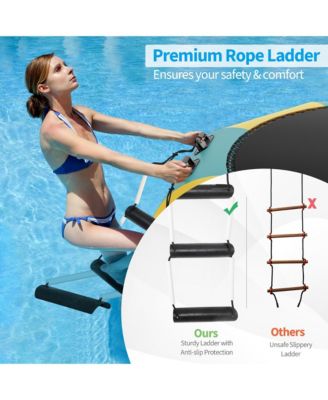 10FT Inflatable Water Bouncer Splash Padded Water Trampoline