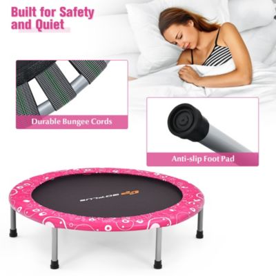 36'' Kids Trampoline Rebounder W/Full Covered Handrail