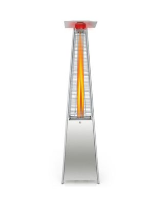 90'' Tall Pyramid Patio Heater Quartz Glass Tube Flame Heating 42000 BTU