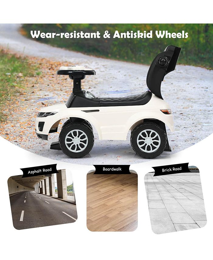 Step Push Around Buggy HOMCOM Compatible For In Ride On Push