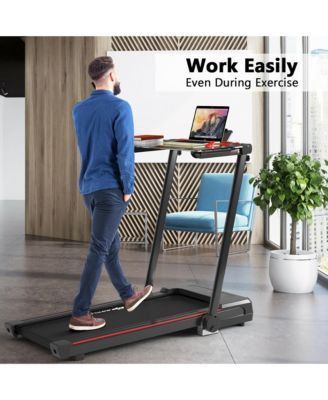 2.25HP 3-in-1 Folding Treadmill W/Table Speaker Remote Control