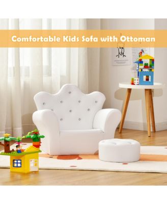 Pink Kids Sofa Armrest Chair Couch Children Toddler