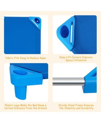 Pack of 6 Kids Stackable Naptime Cot 52" L x 23" W Daycare Rest Mat