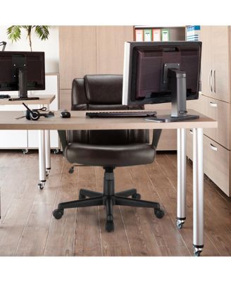 Executive Leather Office Chair Adjustable Computer Desk Chair