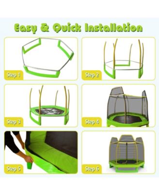 7 Feet Kids Recreational Bounce Jumper Trampoline