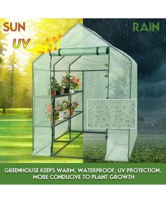 Mini Walk-In Greenhouse with 8 Shelves for Outdoor Gardening
