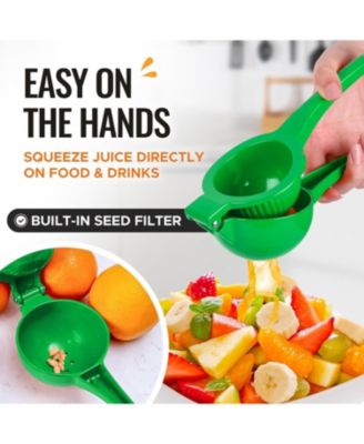 Premium Quality Metal Orange Squeezer, Citrus Juicer, Manual Press for Extracting the Most Juice Possible