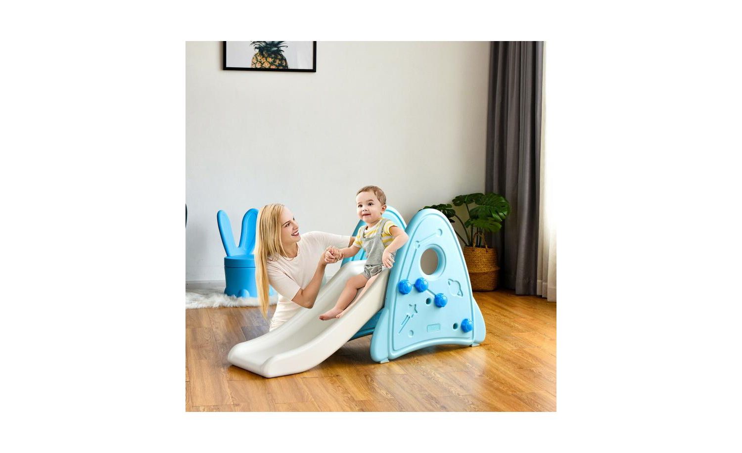 Toddler Freestanding Slide Indoor First Play Climber Slide Set