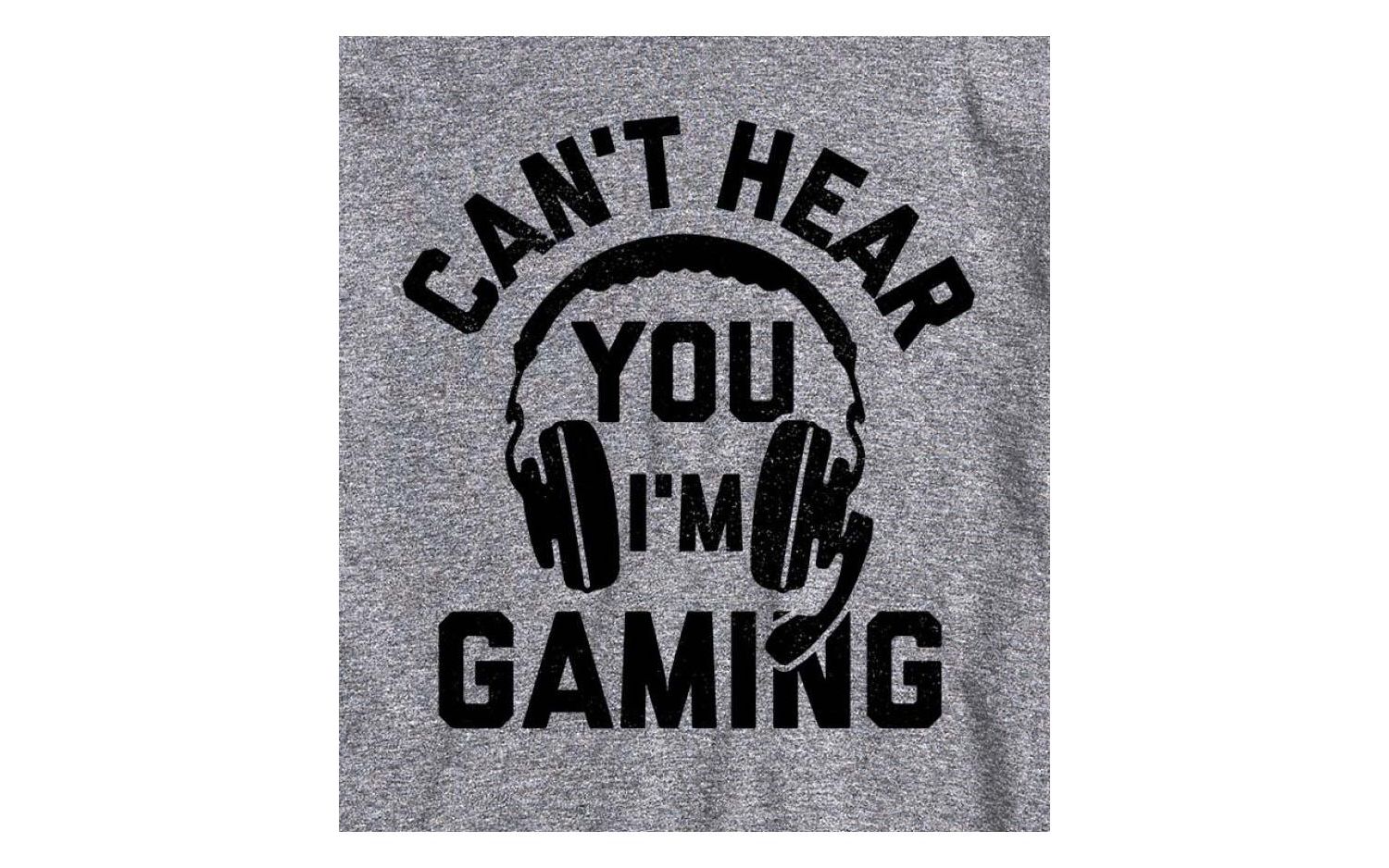 Hybrid Apparel Can't Hear You Gaming Men's Short Sleeve Tee